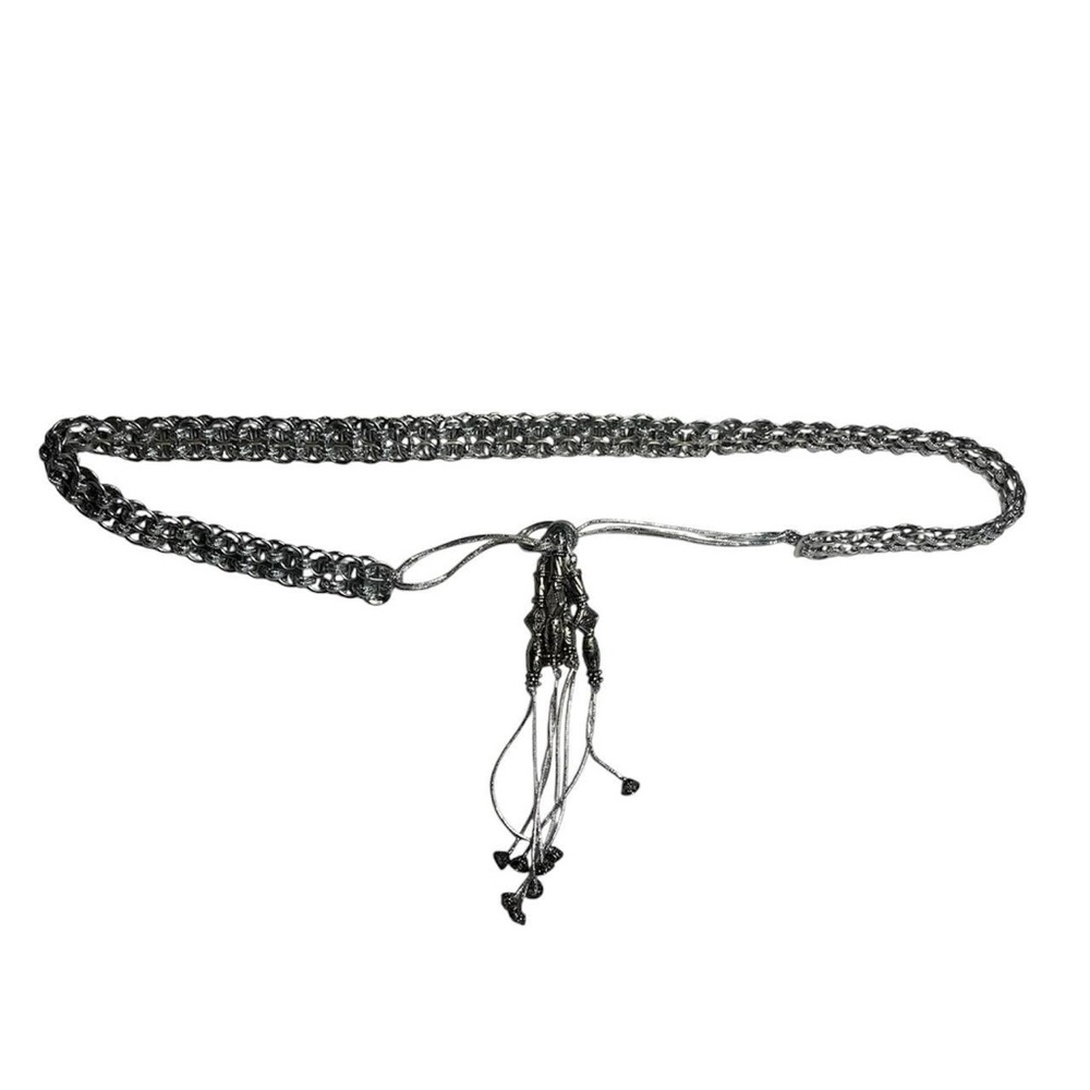 insane bottle tab belt w tassels